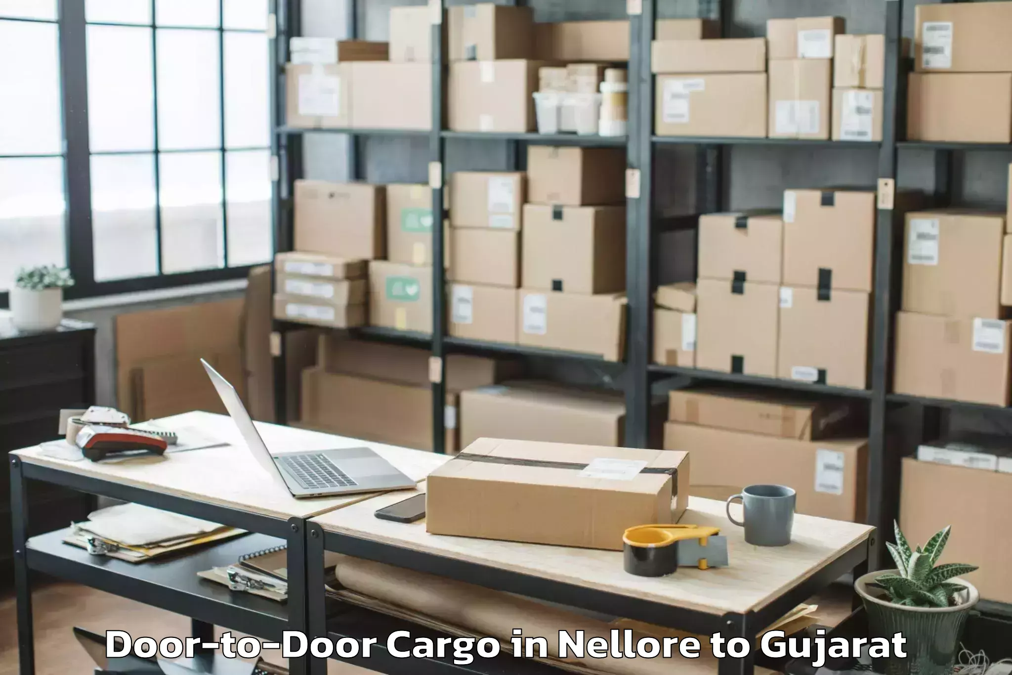 Affordable Nellore to Kalol Door To Door Cargo